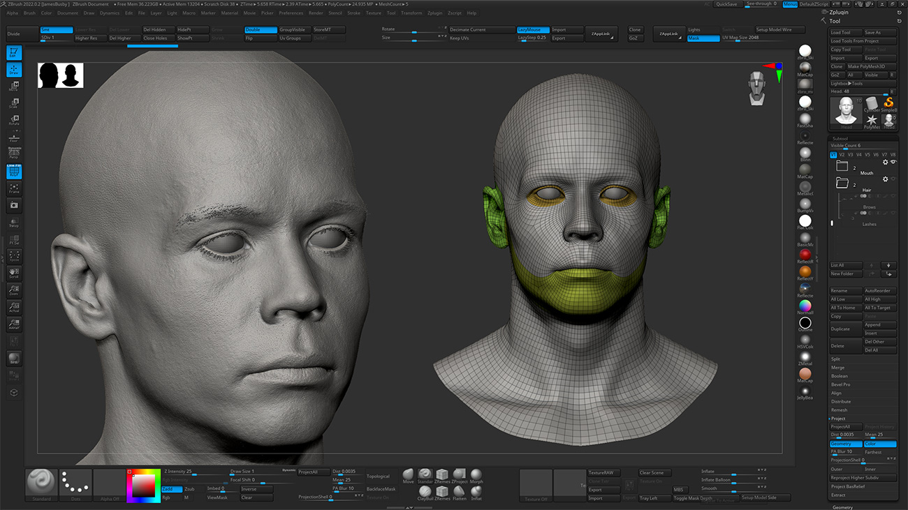 Download Zbrush head sculpt